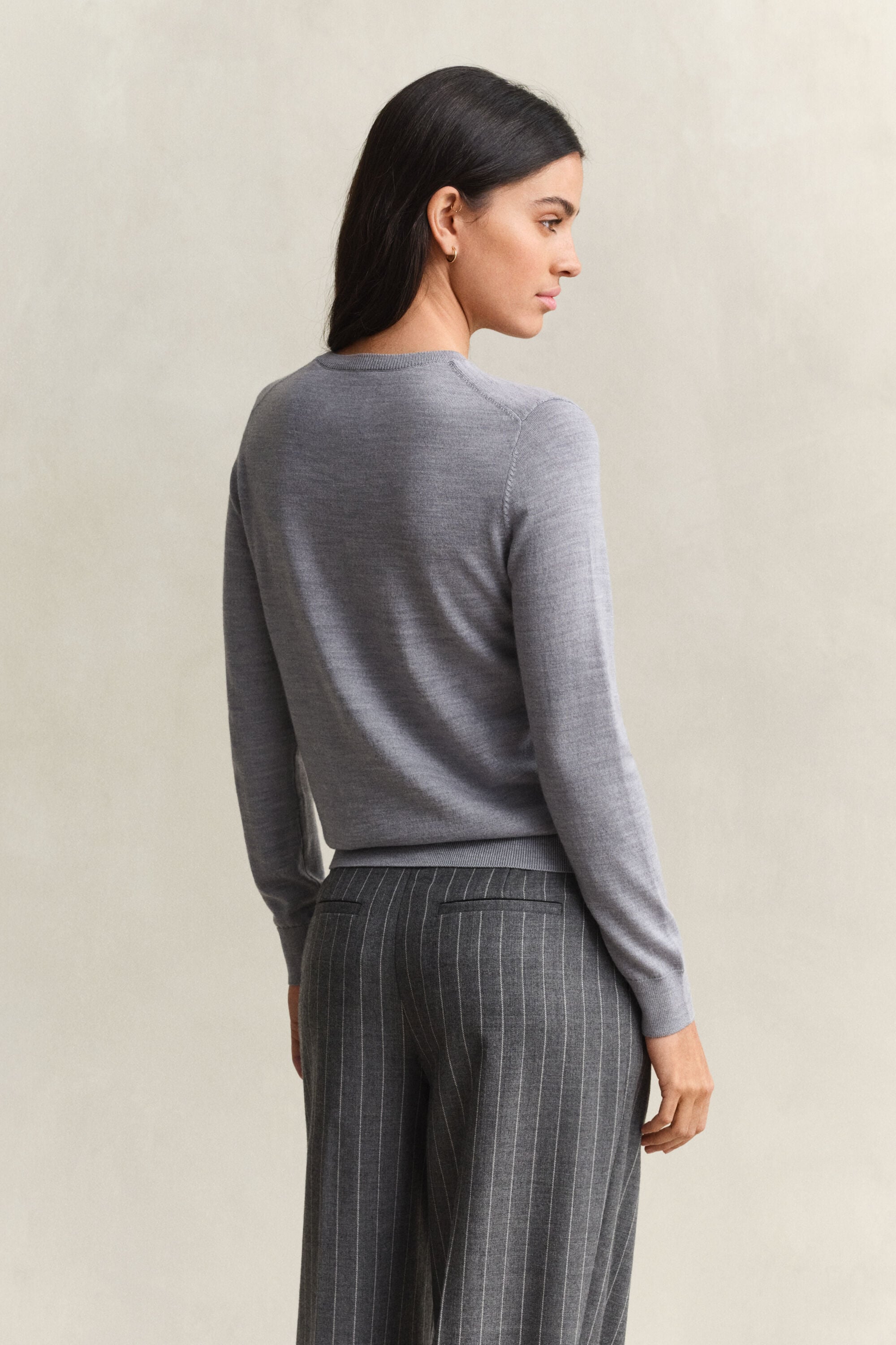 Extra Fine Merino Wool Crew Neck Sweater
