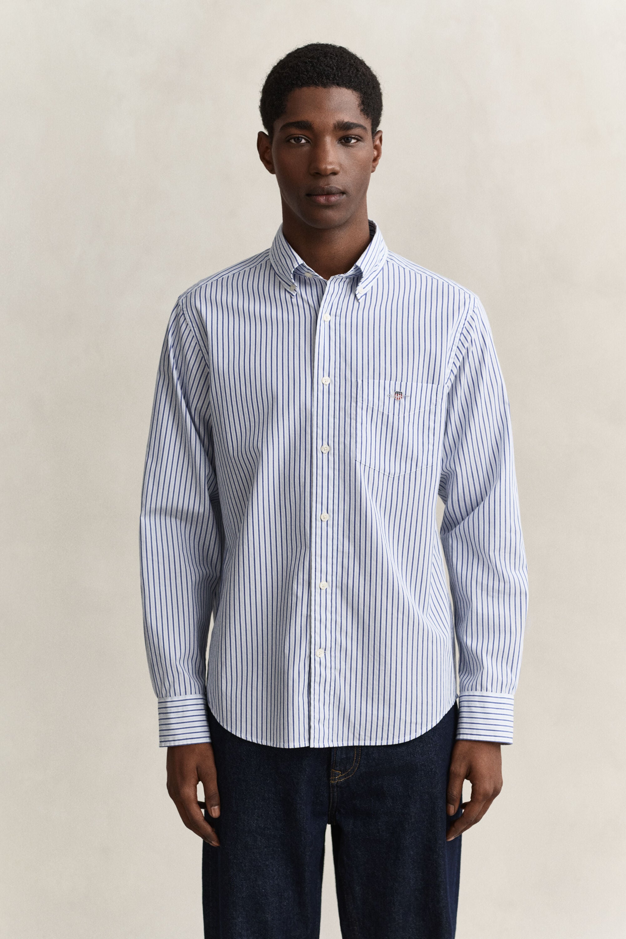 Striped Poplin Shirt