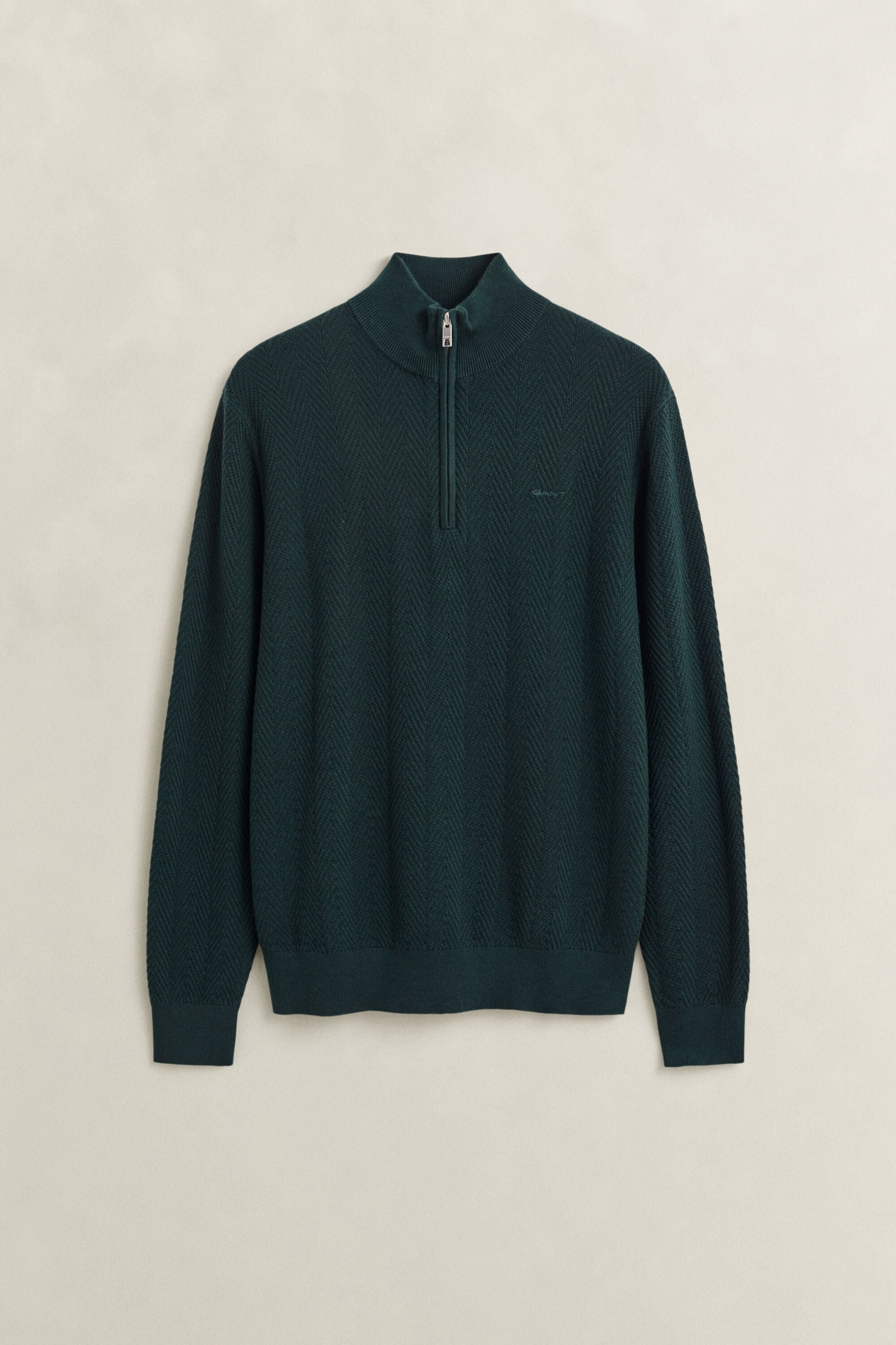 Herringbone Half-Zip Sweater