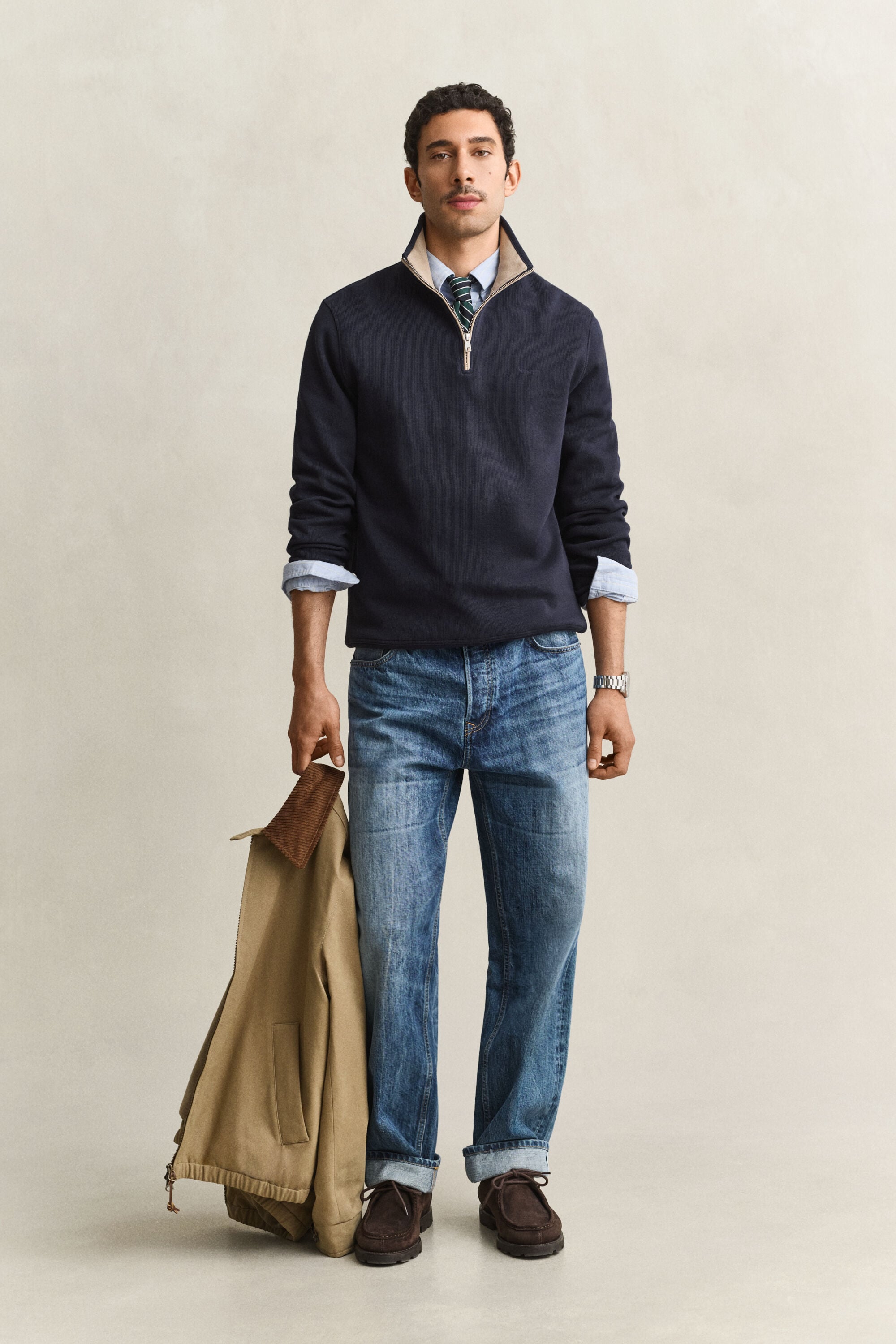 Sacker Rib Half-Zip Sweatshirt