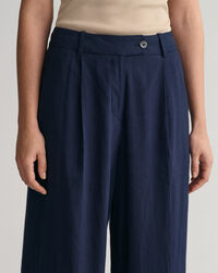 Wide Leg Stretch Linen Pants