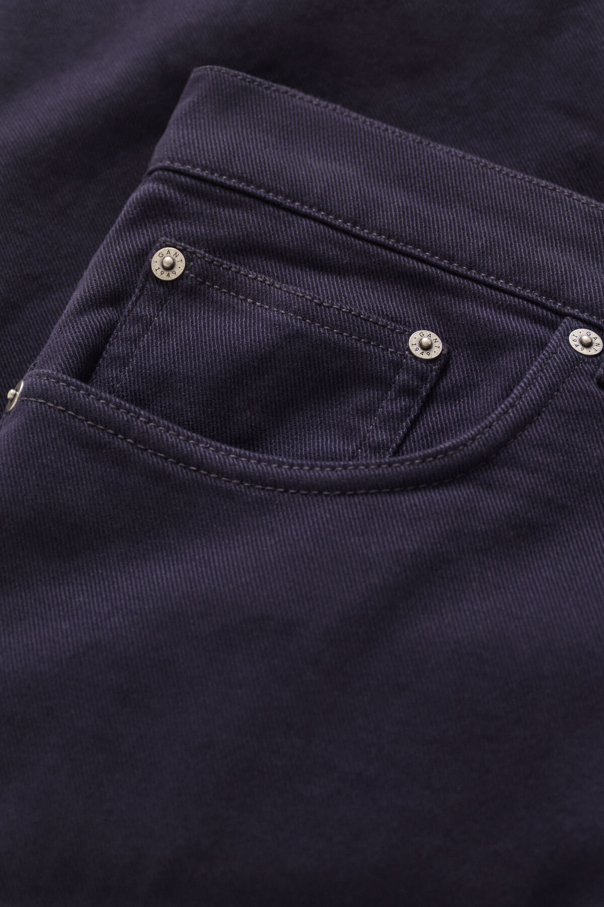 Slim Fit Twill Jeans — EVENING BLUE