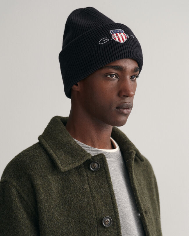 Archive Shield Cotton Beanie