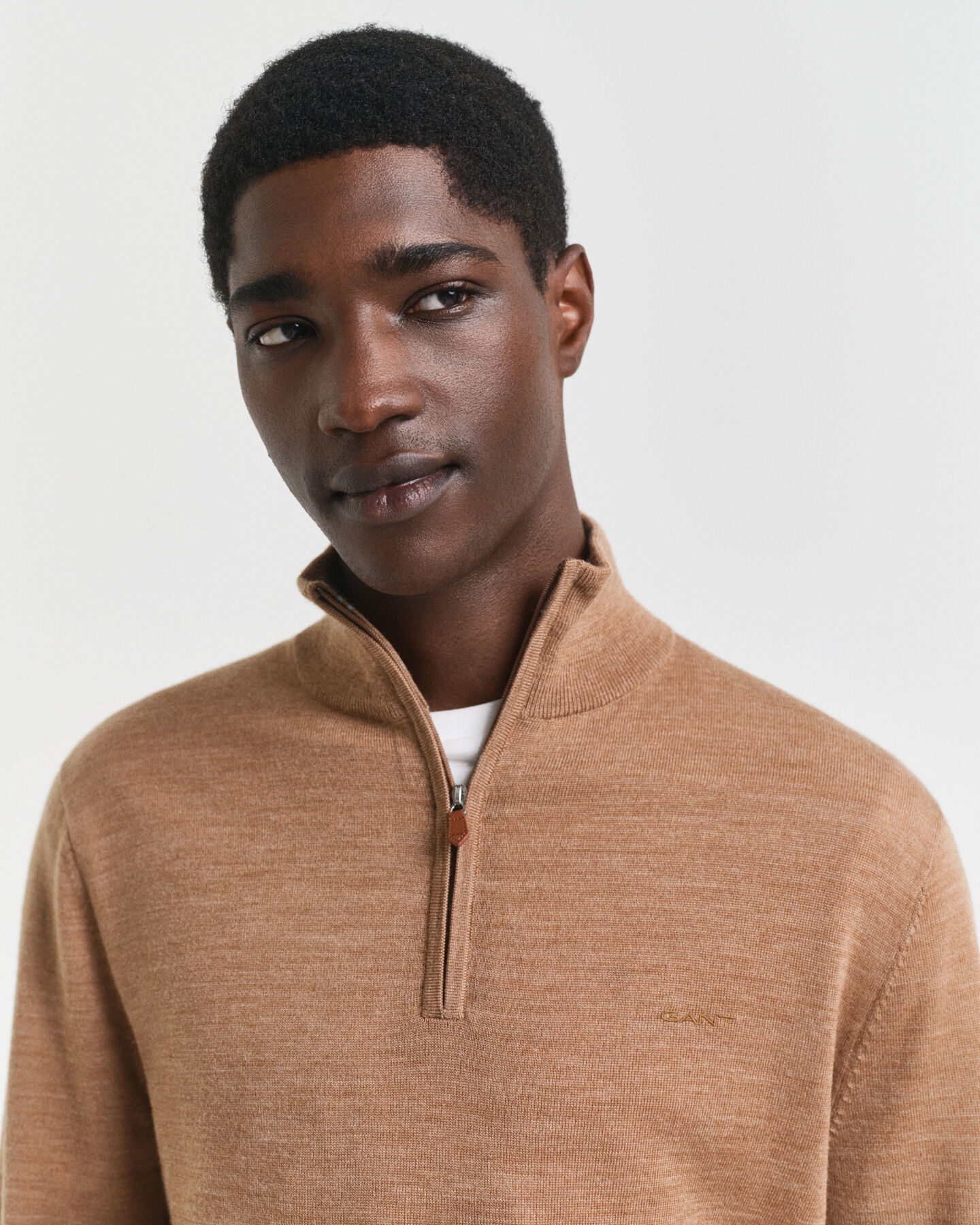 Extra Fine Merino Wool Half-Zip Sweater
