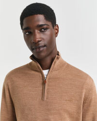 Extra Fine Merino Wool Half-Zip Sweater
