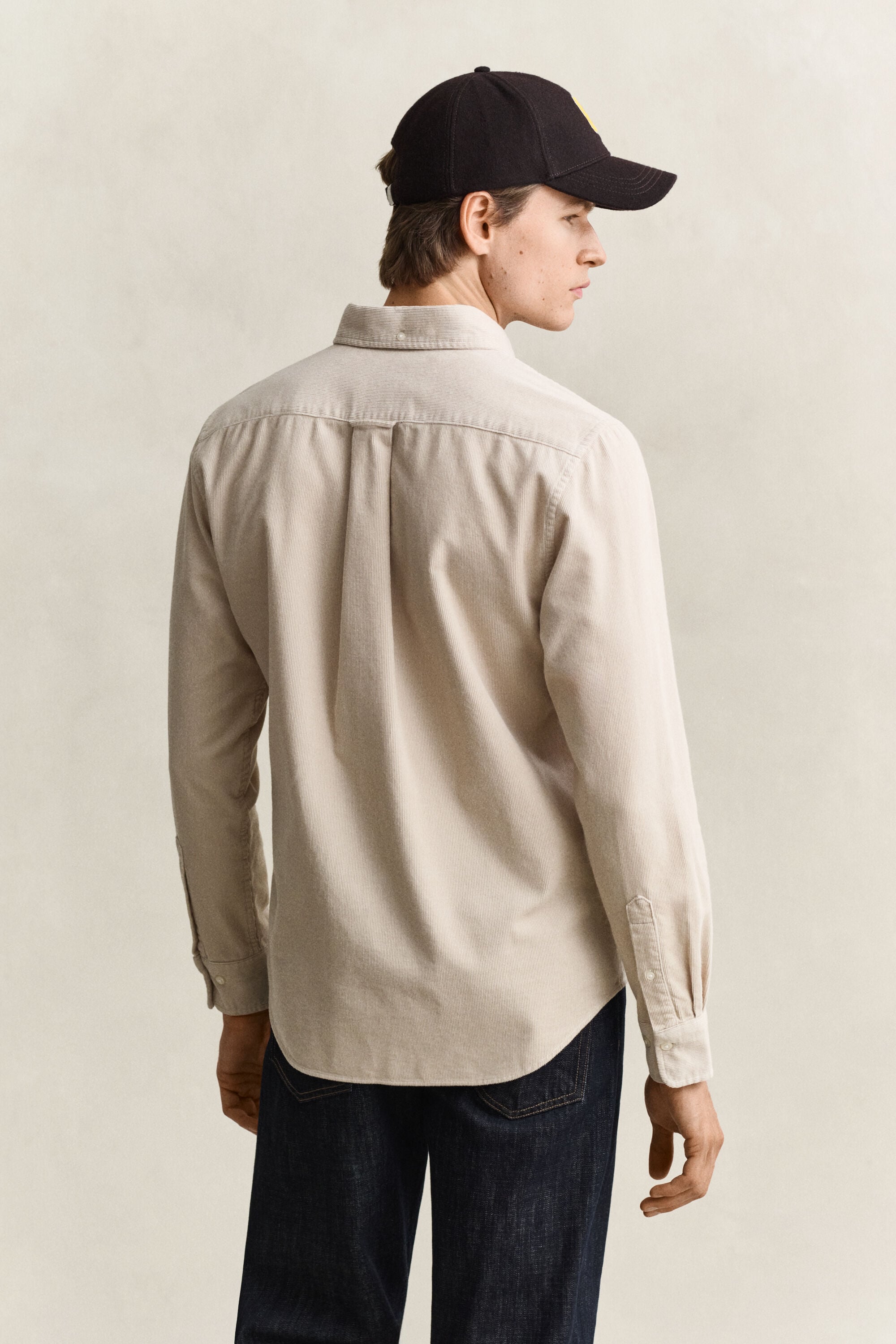 Corduroy Shirt — CLAY BEIGE
