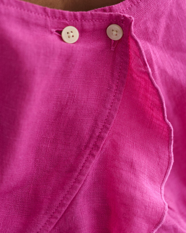 Girls Frilly Linen Top