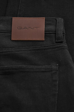 Regular Fit Twill Jeans — BLACK 2
