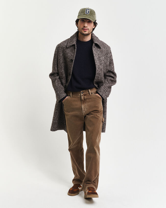 Wool Blend Crew Neck Sweater