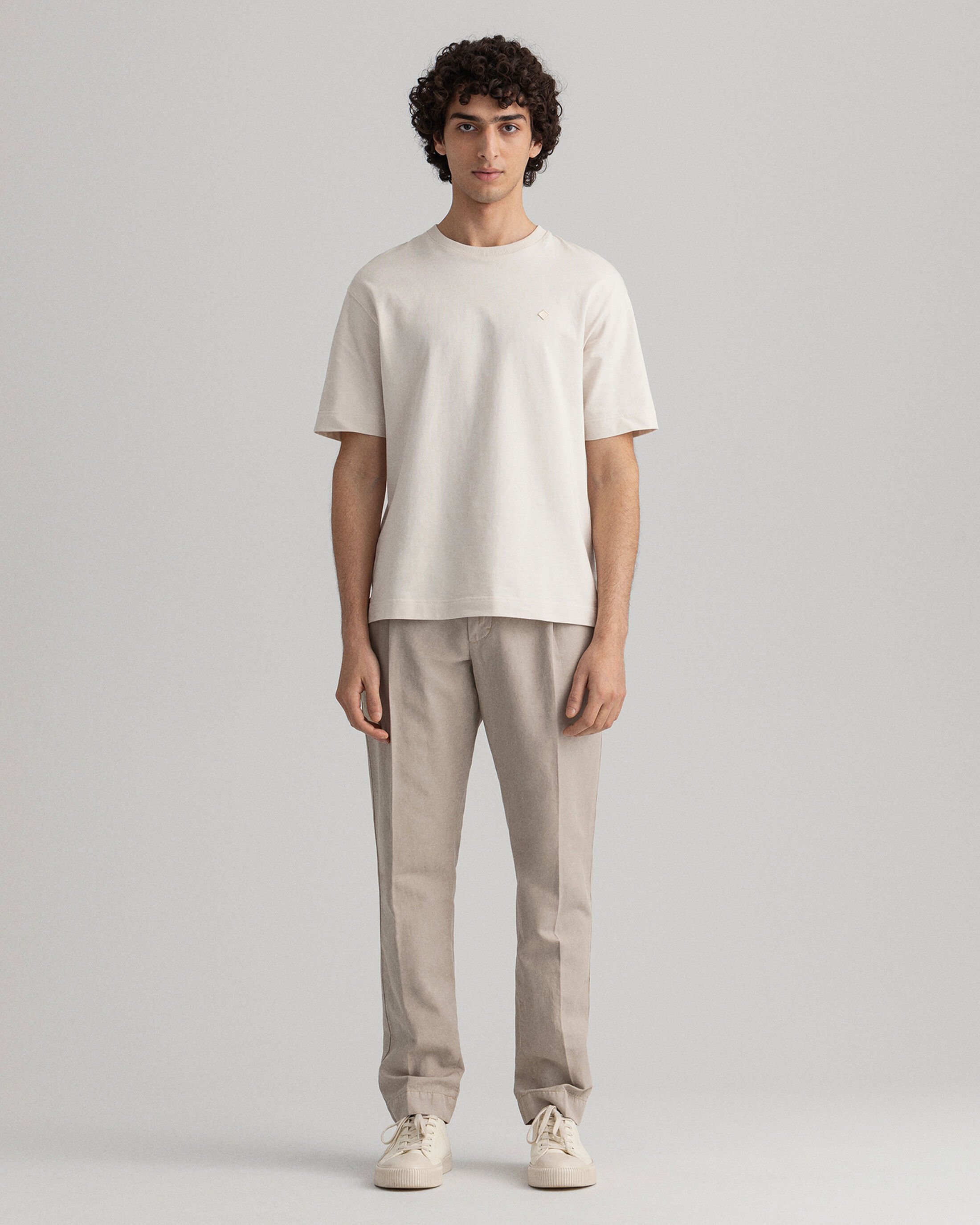  Tapered Pleated Chinos 
