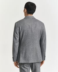 Slim Fit Flannel Herringbone Suit Jacket