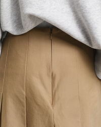 Pleated Chino Skirt
