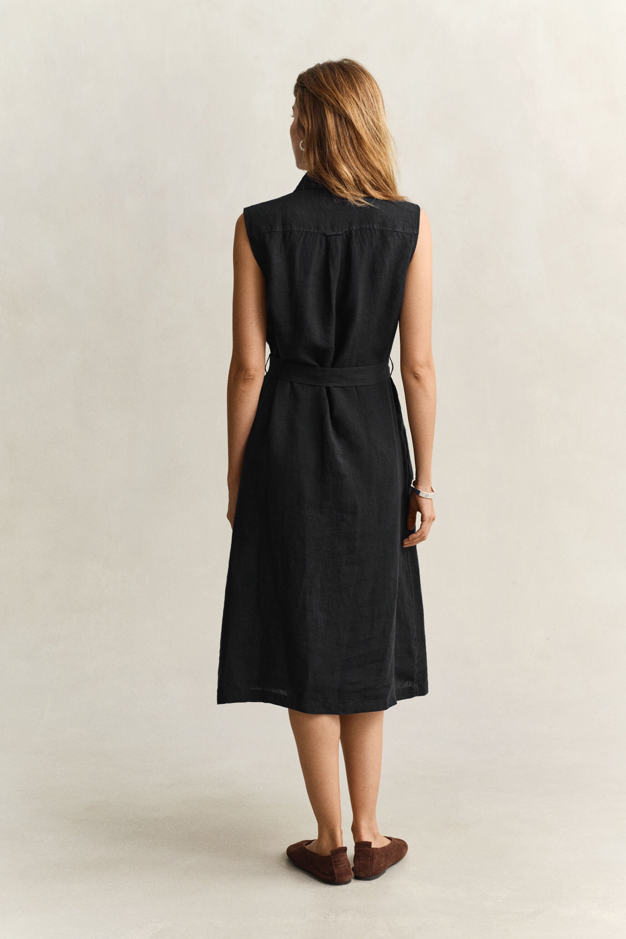 Sleeveless Linen Dress