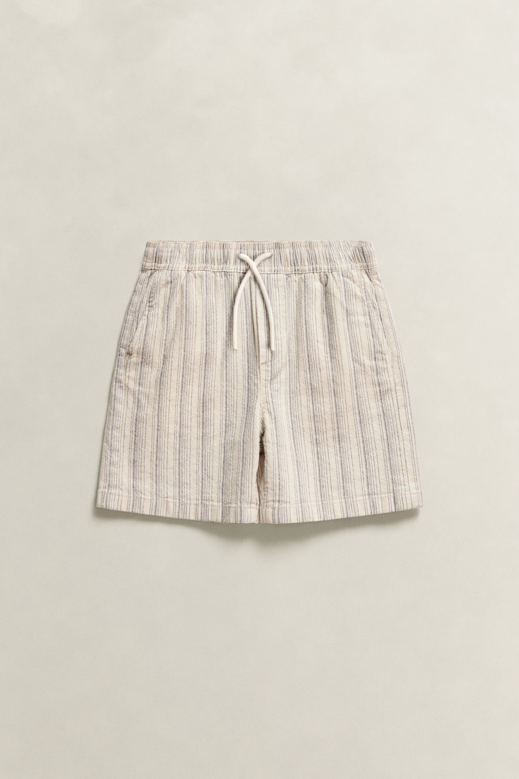 Boys Striped Linen Shorts