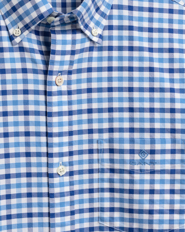Regular Fit 2-Color Gingham Oxford Shirt