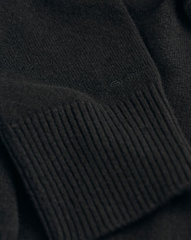 Superfine Lambswool Stand Collar Sweater