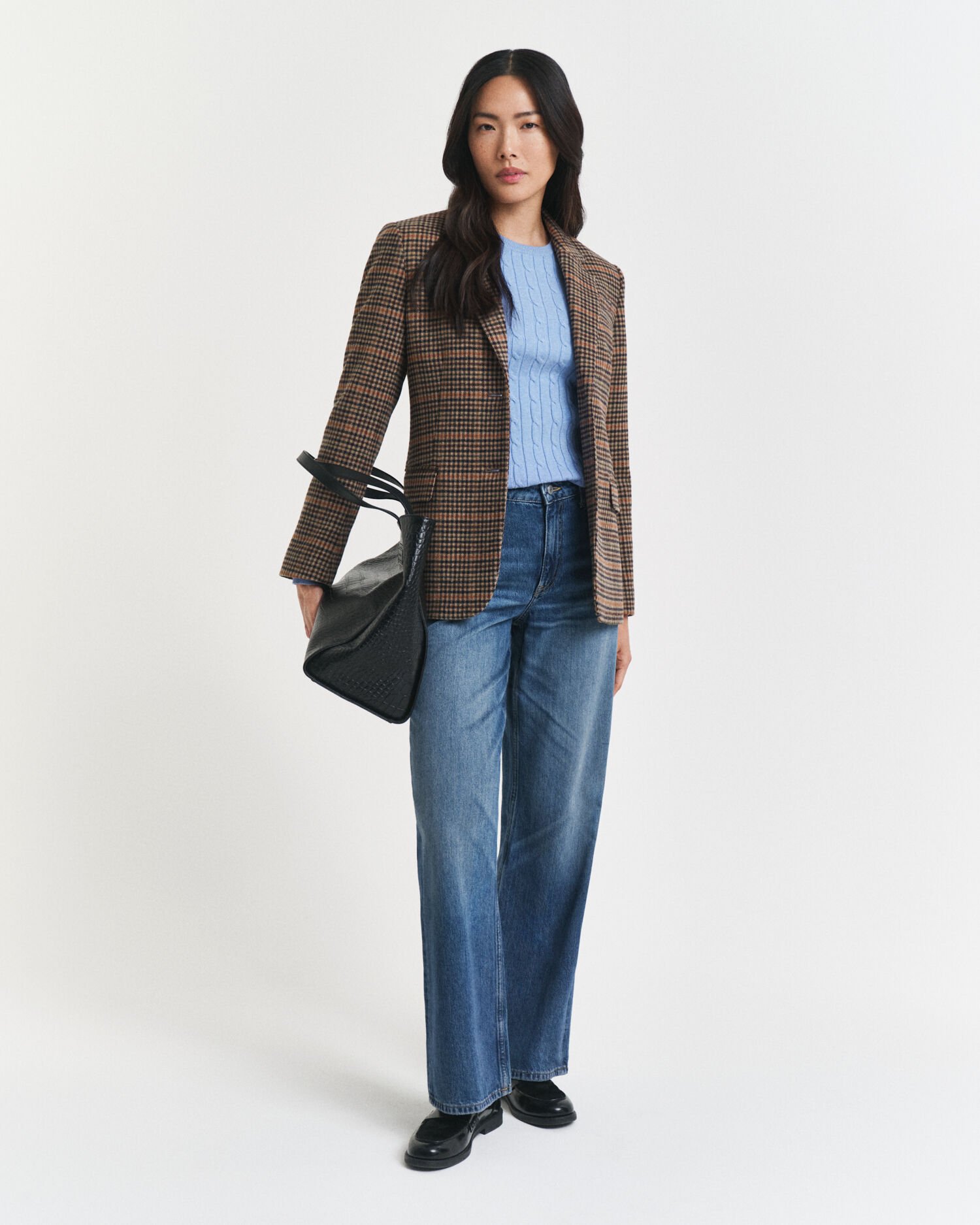 Cable Knit Crew Neck Sweater