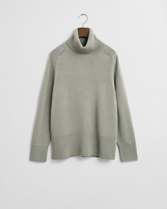 Soft Wool Cashmere Blend Turtleneck Sweater