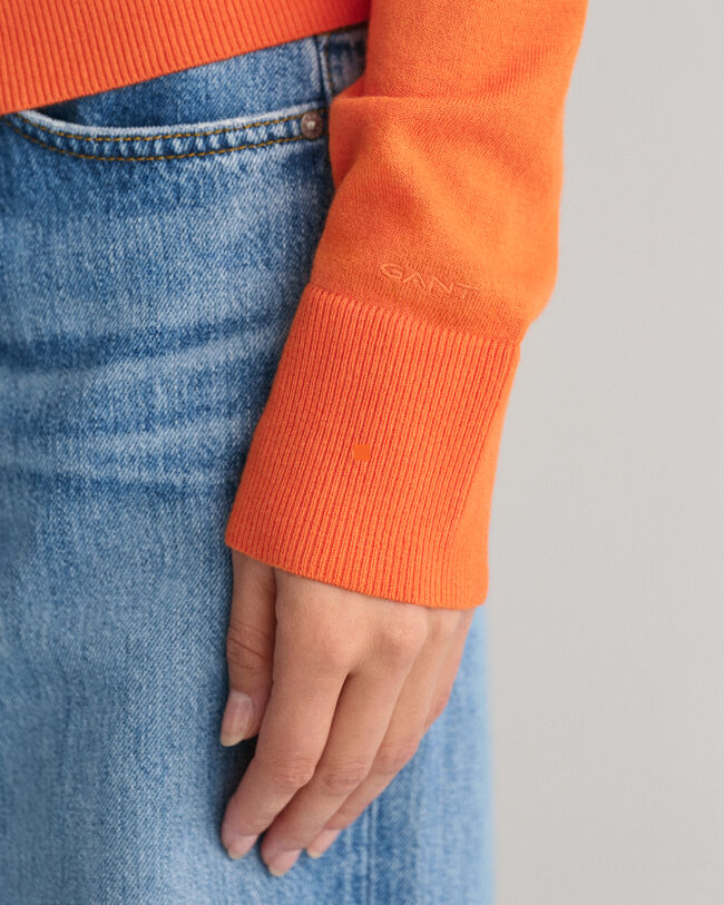 Fine Knit V-Neck Sweater