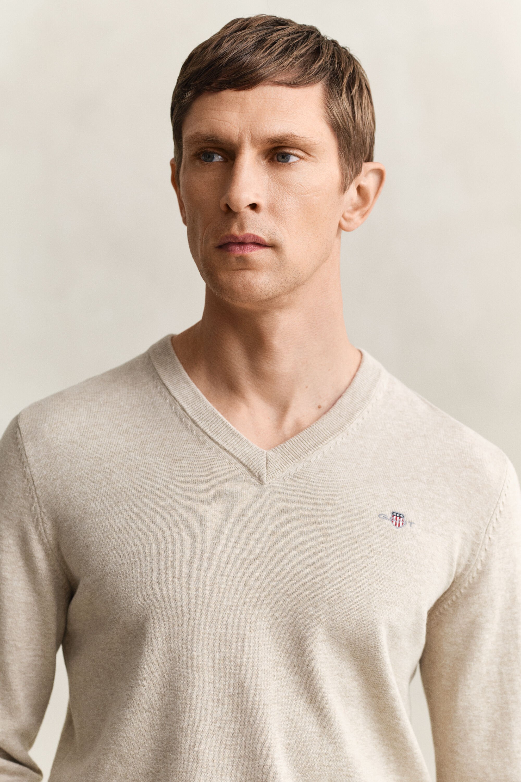 Classic Cotton V-Neck Sweater