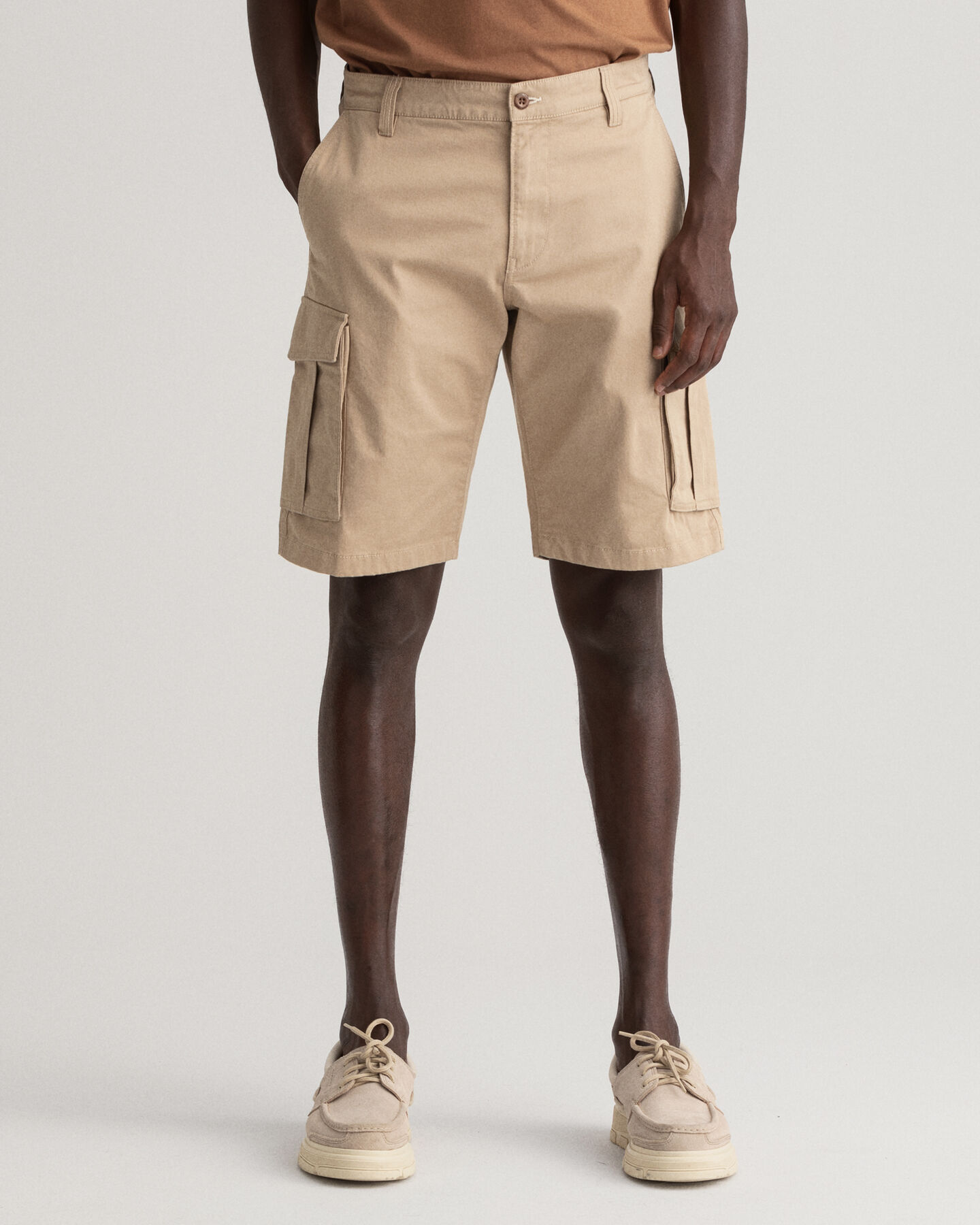 Relaxed Fit Twill Cargo Shorts