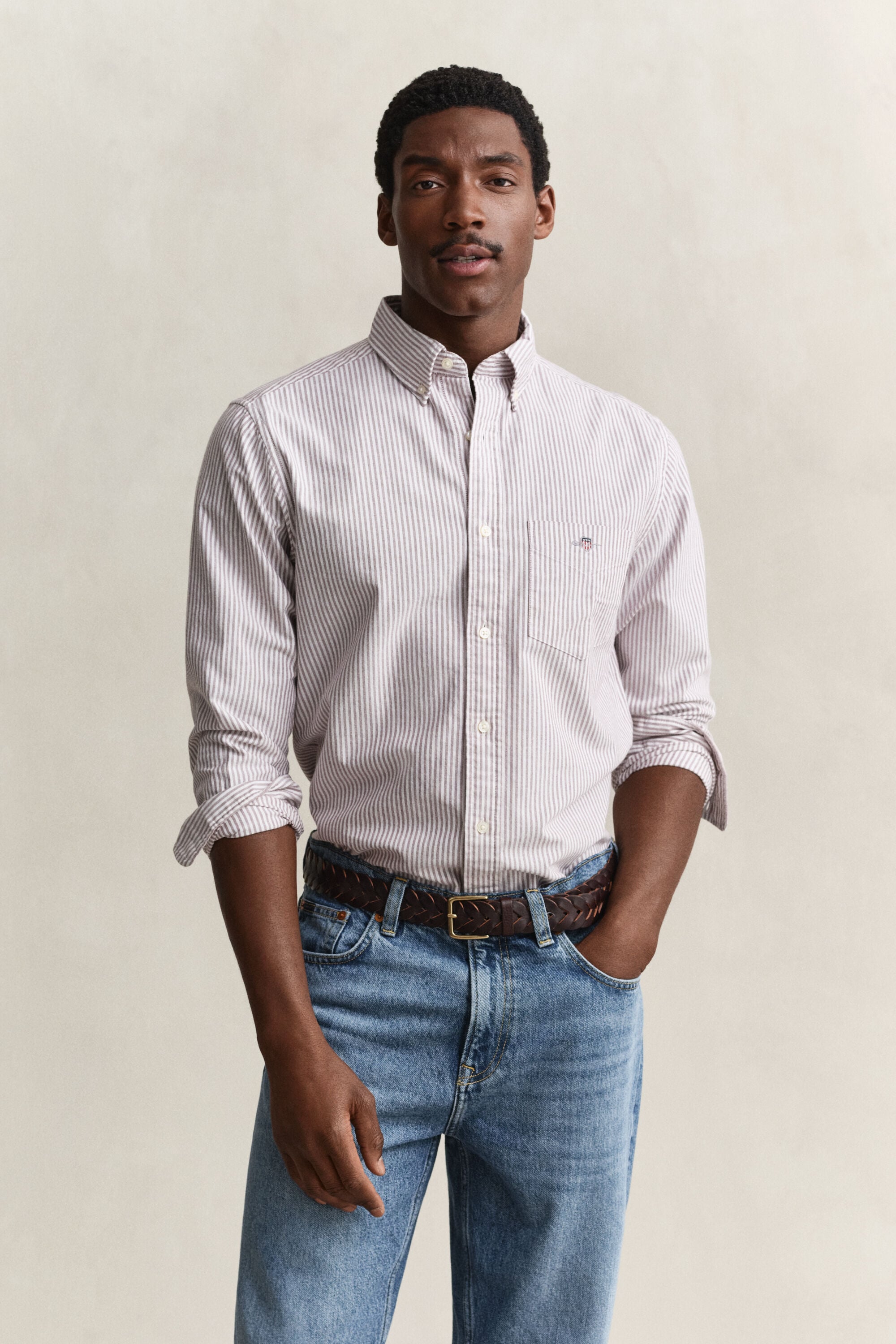Banker Stripe Classic Oxford Shirt