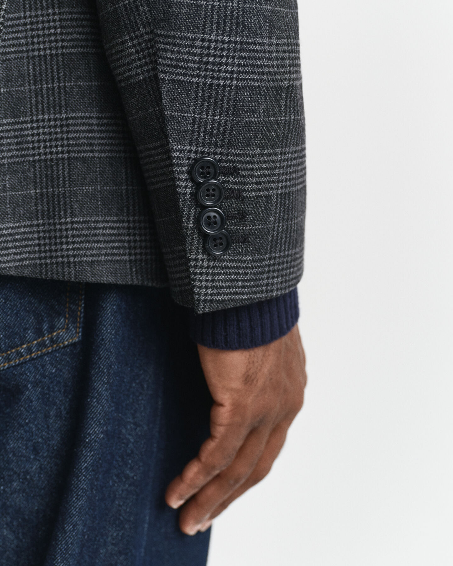 Slim Fit Glen Check Suit Jacket