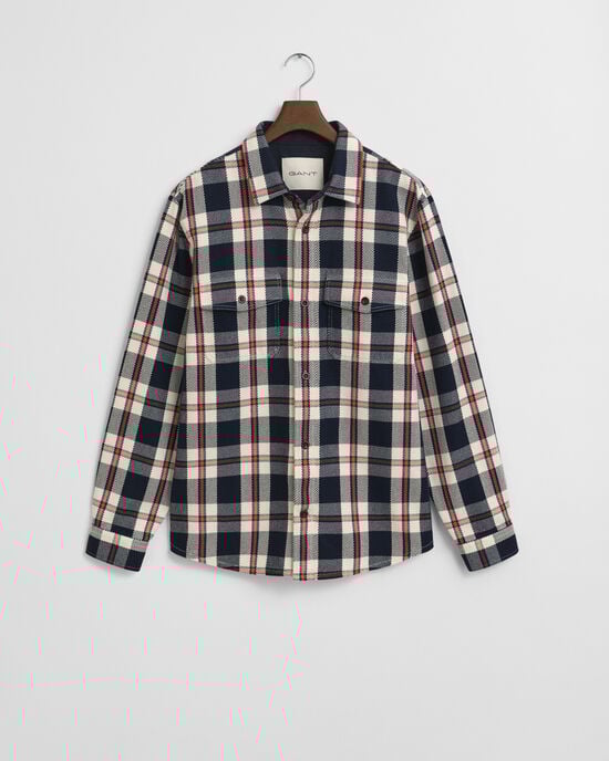 Checked Heavy Twill Overshirt