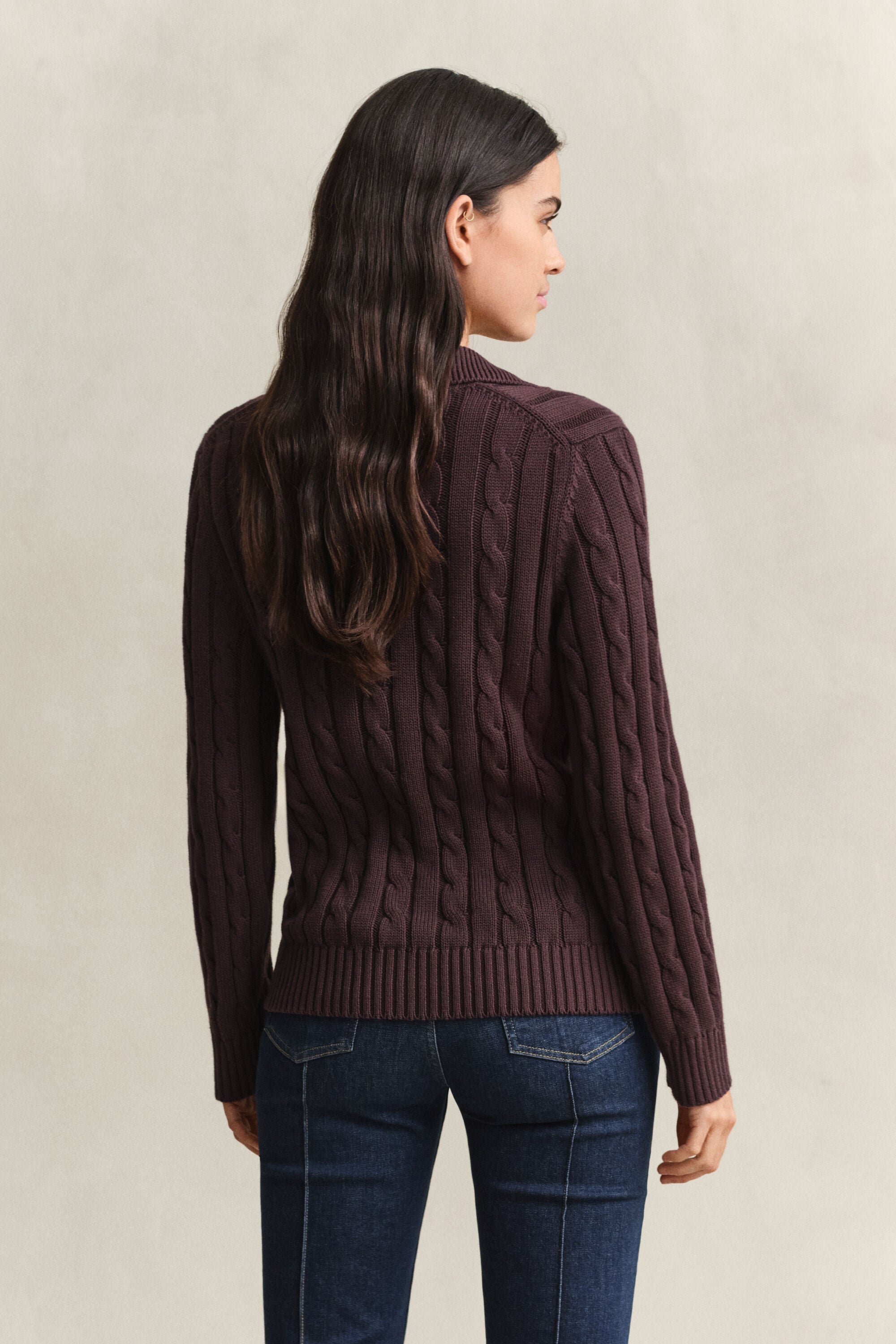 Cotton Cable Knit Sweater