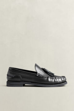 Gracelyn Leather Loafers — BLACK 5