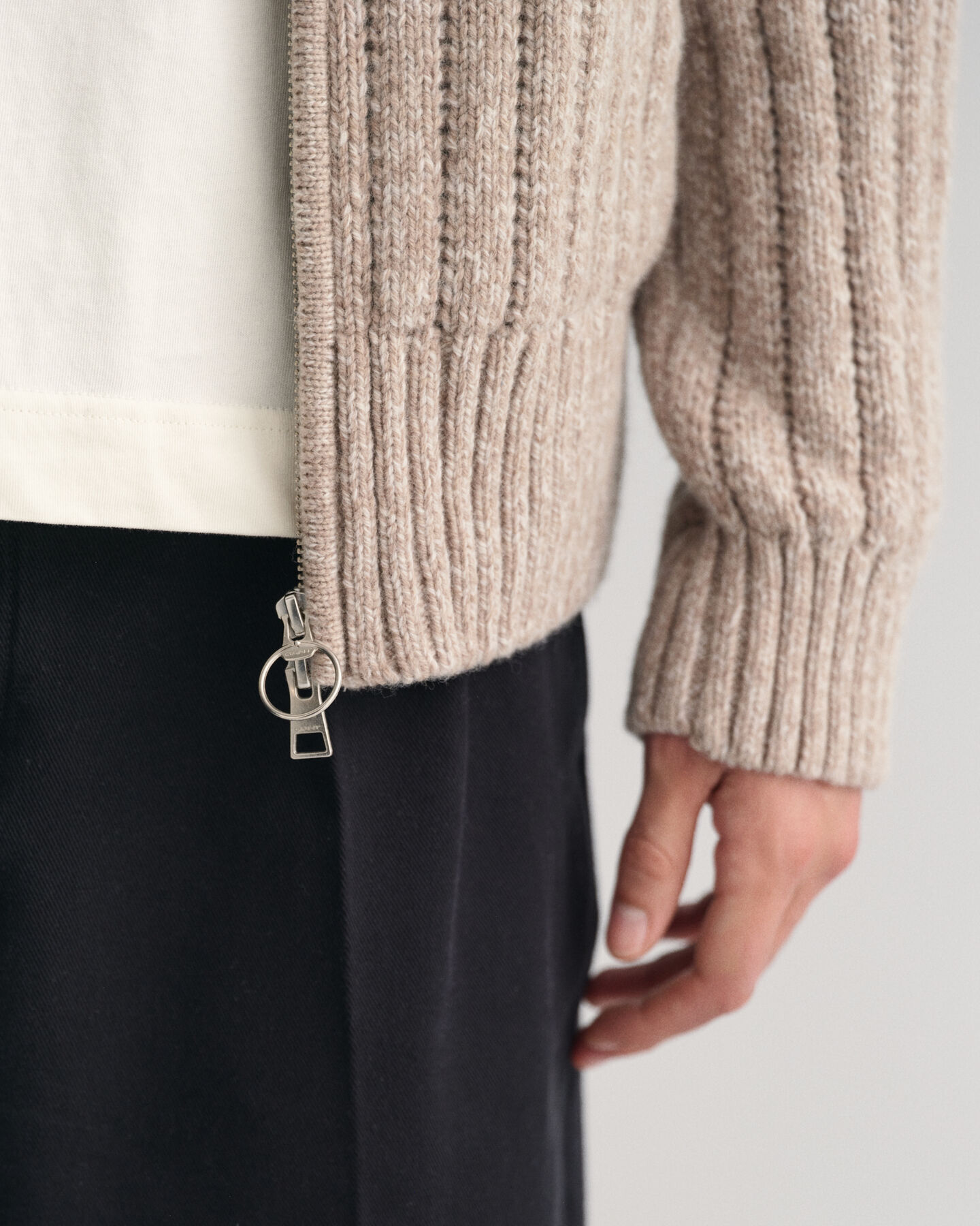 Wool Zip Cardigan