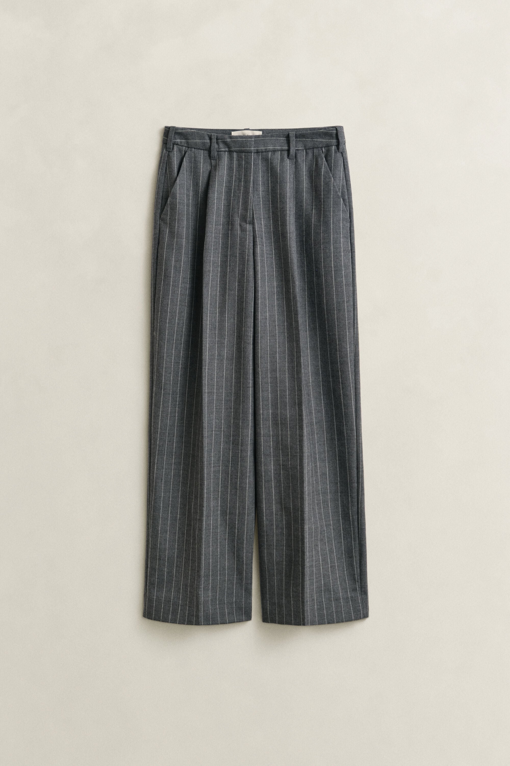 Pinstripe Wool Pants