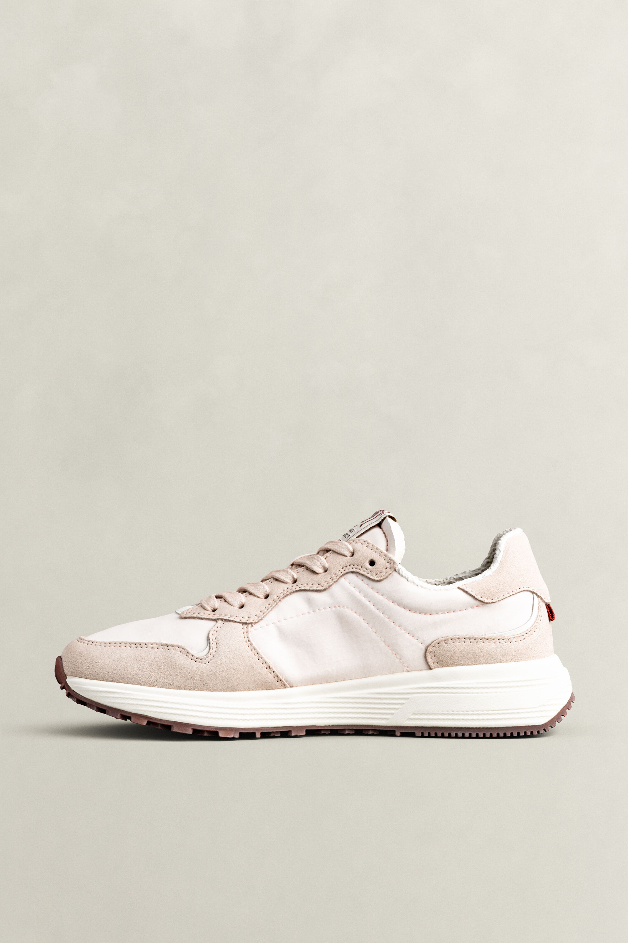 Beywin Suede Nylon Sneakers — LIGHT PINK