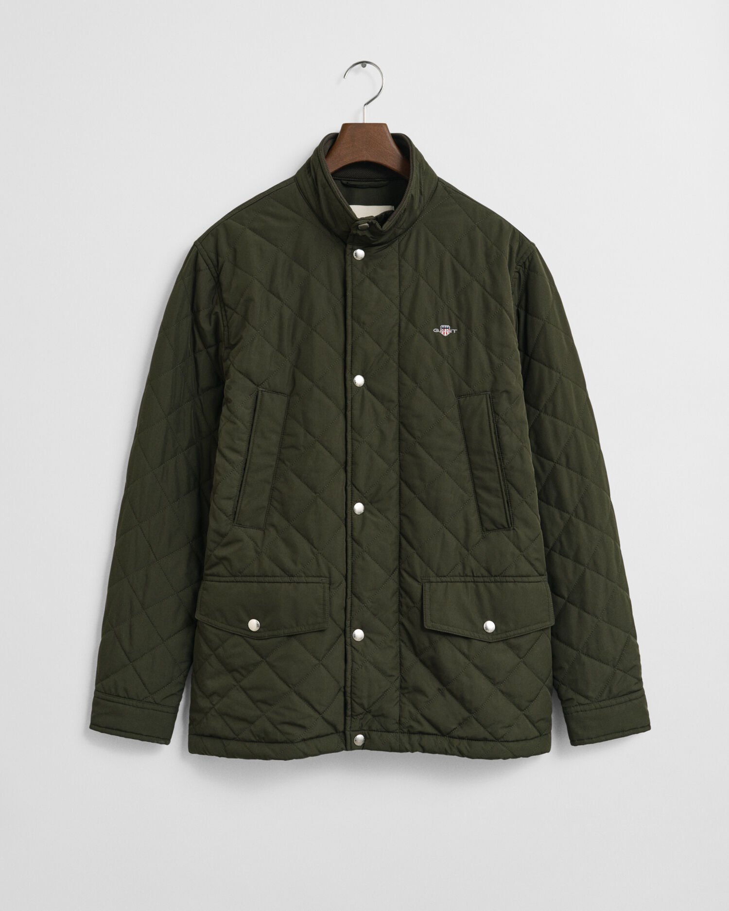 Quilted Windcheater Mid-Length Jacket