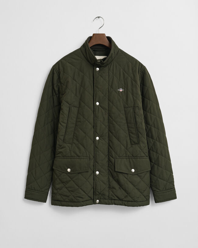 Quilted Windcheater Mid-Length Jacket