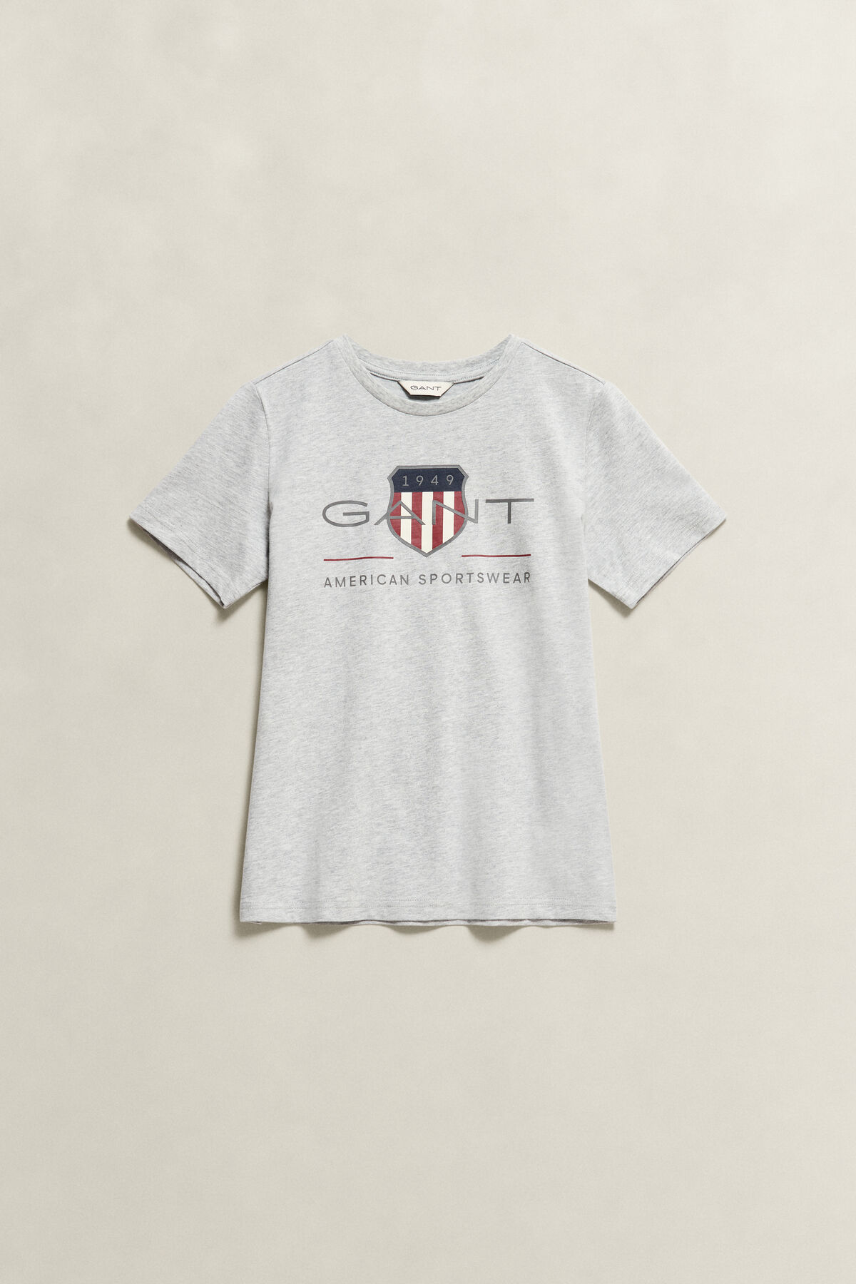Teens Archive Shield T-Shirt — GREY MELANGE
