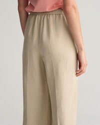 Relaxed Fit Linen Blend Pull-On Pants