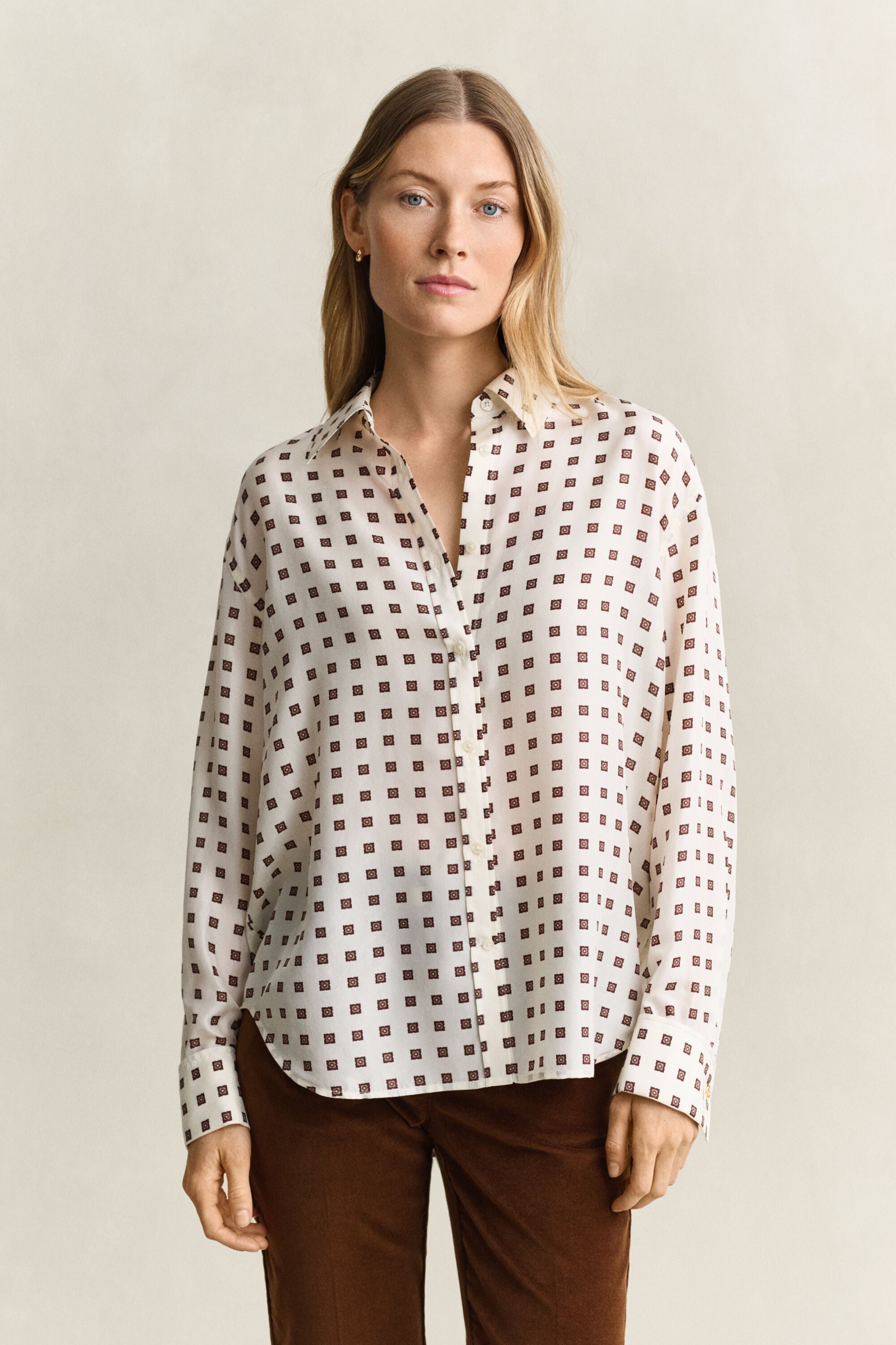 Habotai Silk Blouse — EGGSHELL