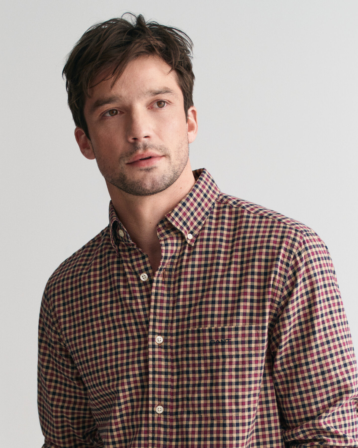 Regular Fit Gingham Light Twill Shirt
