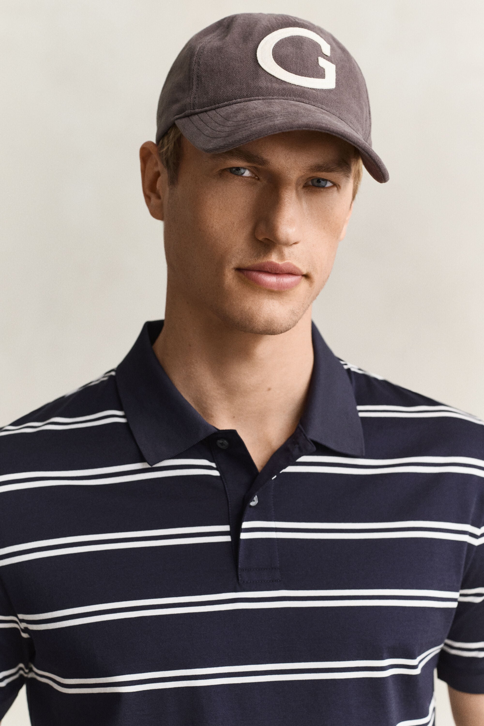 Striped Pima Cotton Polo Shirt