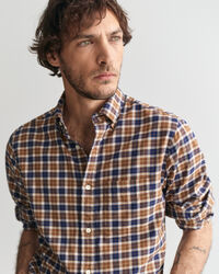 Regular Fit Checked Light Twill Shirt
