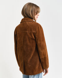 Relaxed Fit Suede Blazer