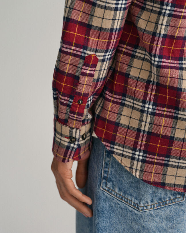 Regular Fit Checked Flannel Shirt