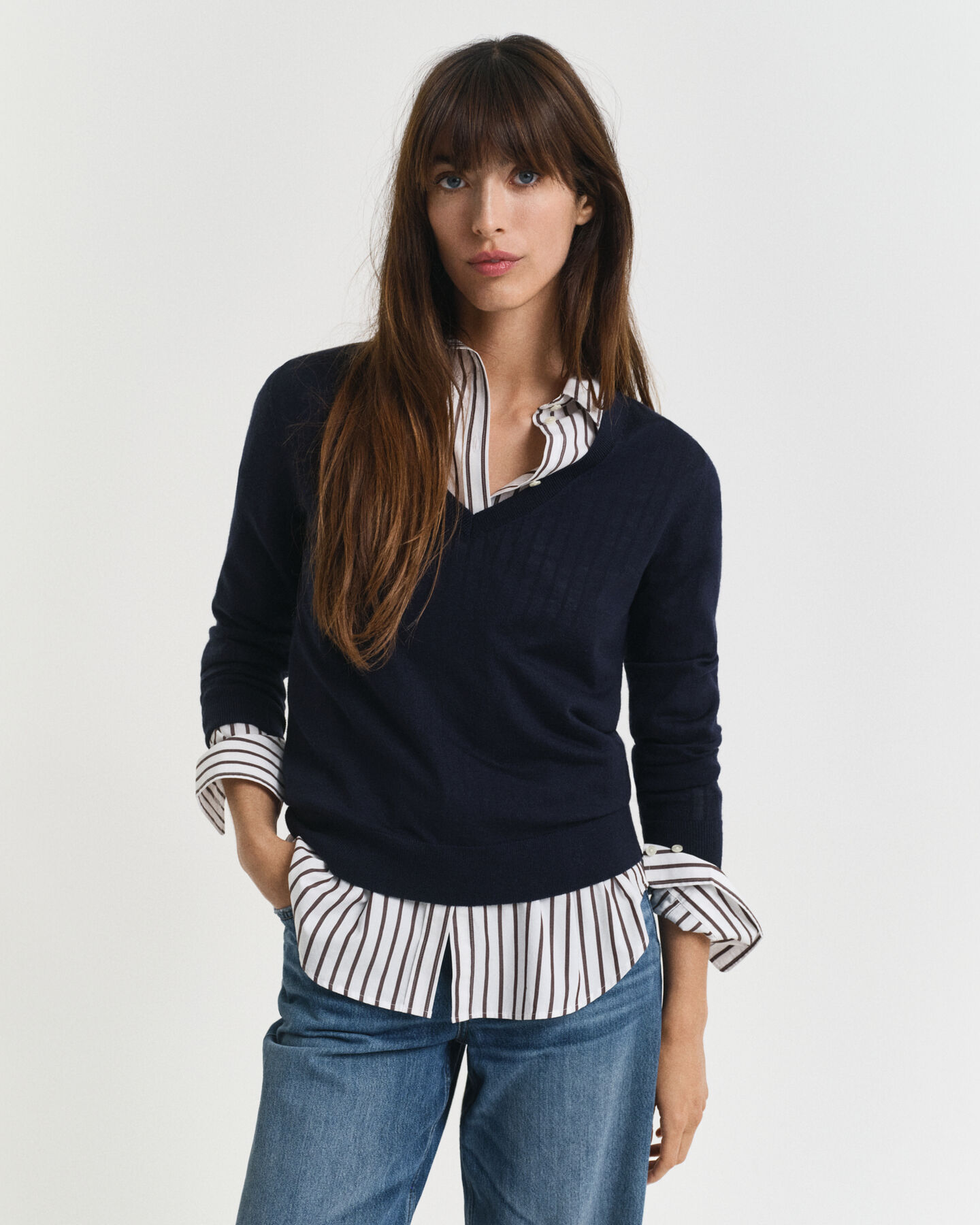 Extra Fine Merino Wool V-Neck Sweater