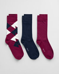 3-Pack Argyle Socks Gift Box