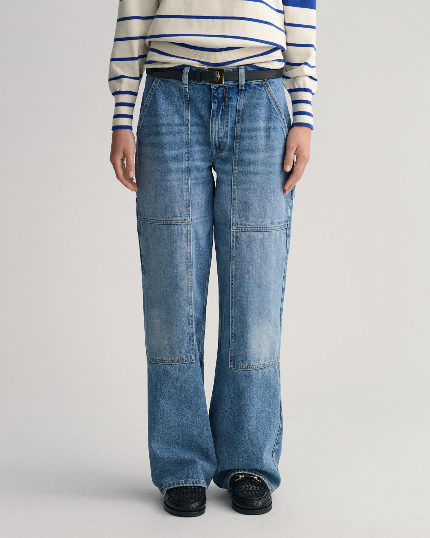 Wide Leg Cargo Jeans