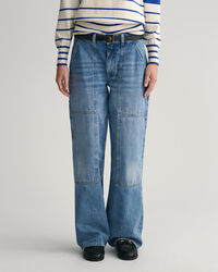 Wide Leg Cargo Jeans