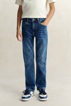 Teen Boys Straight Fit Jeans — MID WASH 4