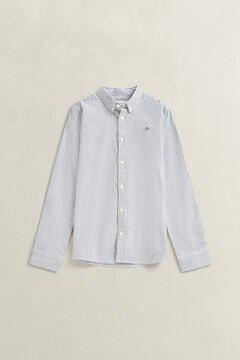 Teen Boys Shield Striped Oxford Shirt — EVENING BLUE 2