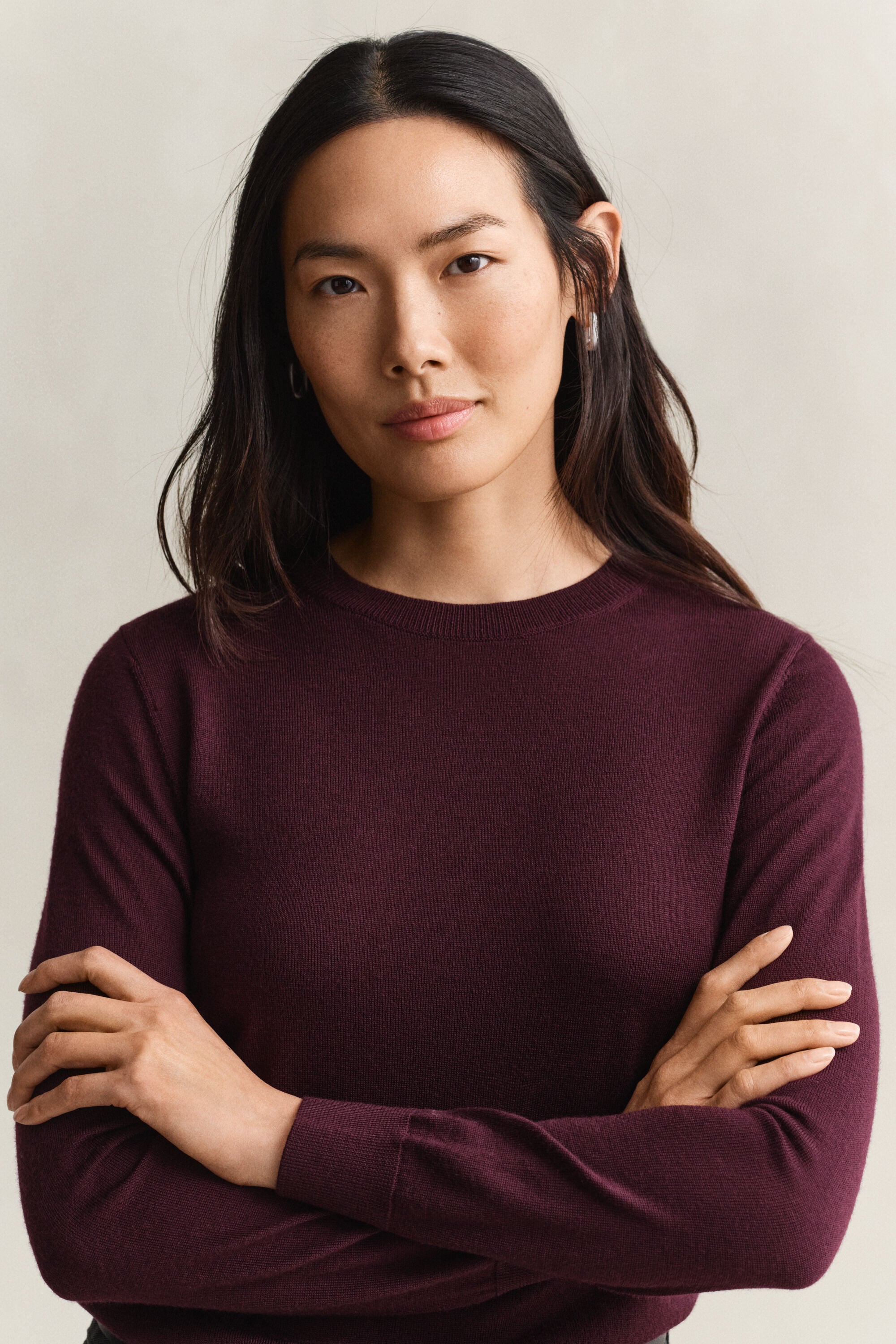 Extra Fine Merino Wool Crew Neck Sweater